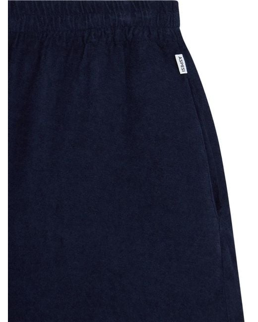 Aspesi Blue Zip Pocket Shorts for men