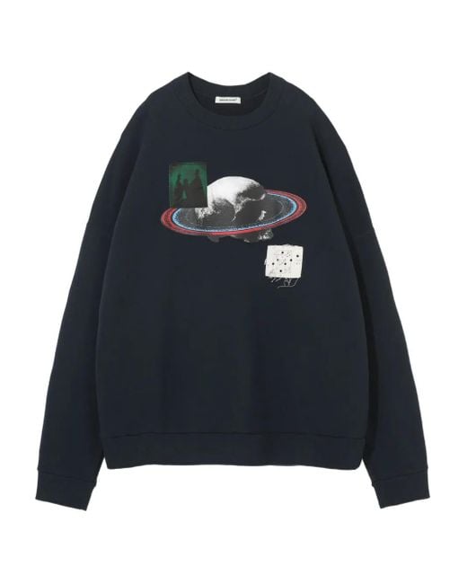 Undercover Blue Graphic-Printed Sweatshirt for men