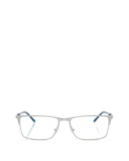 ARMANI EXCHANGE White Rectangle-Frame Glasses for men