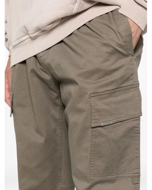 Represent Gray Cuffed Cargo Trousers for men