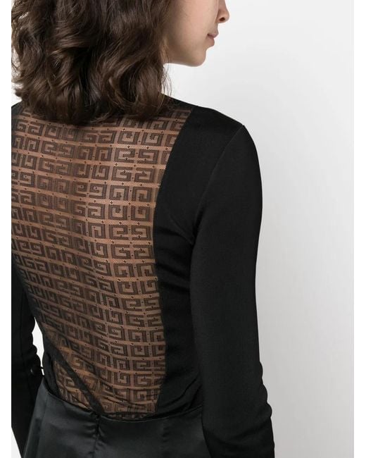 Givenchy Black Long-Sleeve Round-Neck T-Shirt