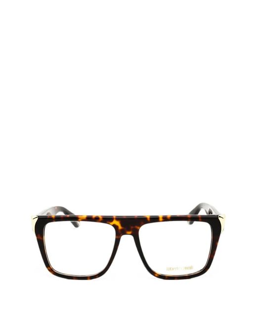 Roberto Cavalli Black Tortoiseshell-Effect Glasses