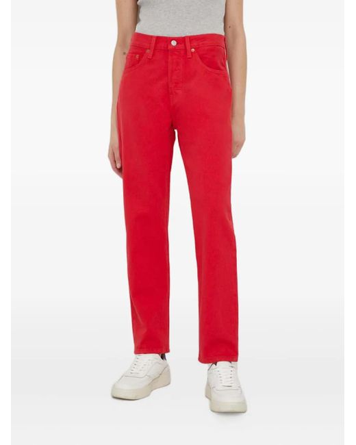 Levi's Red 501 Straight Jeans