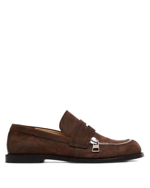 J.W. Anderson Brown Loafer Aus Wildleder
