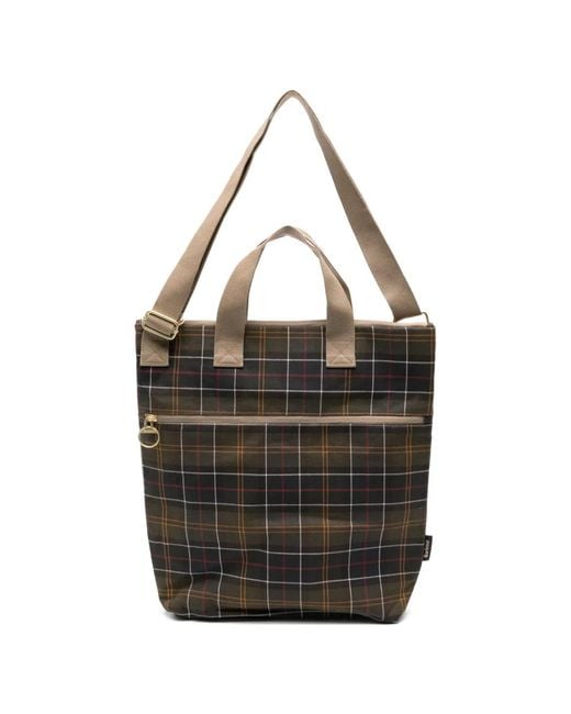 Barbour Black Transport Tote Bag for men