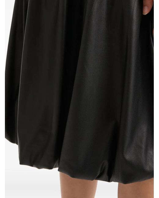 B+ AB Black Elasticated Bubble-Hem Midi Skirt