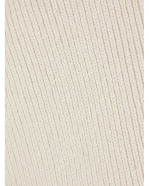 Cardigan Lungo Con Cappuccio di Rick Owens in Natural