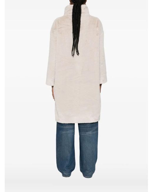 Herno Funnel-neck Coat White