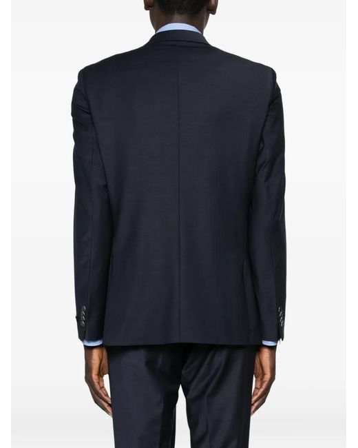 Karl Lagerfeld Blue Clever Flap-Pocket Blazer for men