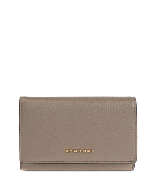 Michael Kors Gray Leather Wallet
