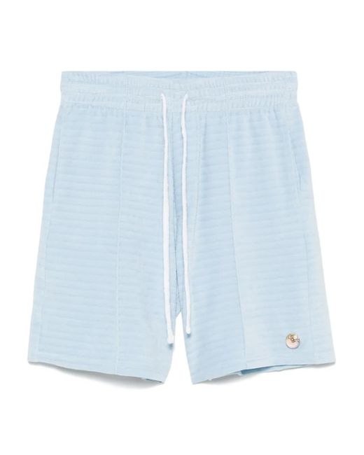 メンズ Casablanca ベロア ショートパンツ Blue