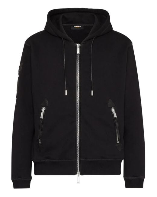 Sweat Zippé À Capuche DSquared² pour homme en coloris Black
