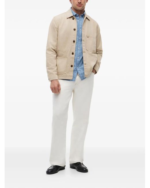 Tommy Hilfiger Natural Veste En Jean À Broderies for men