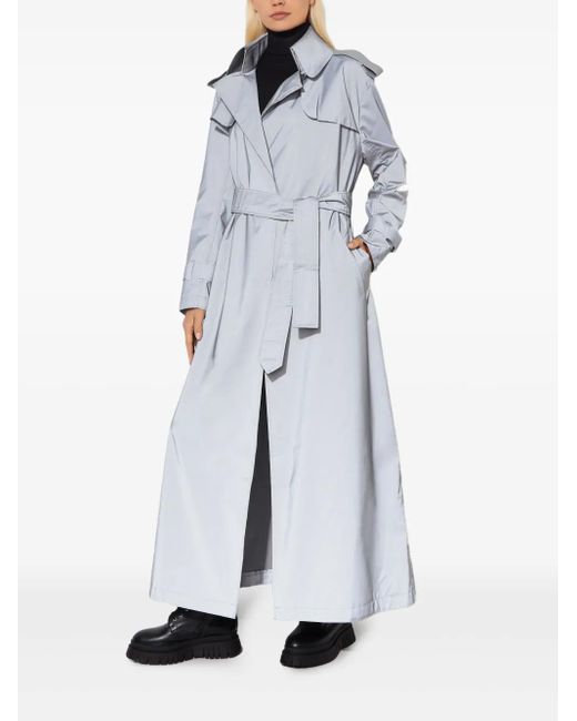 Norma Kamali White Double-Breasted Coat