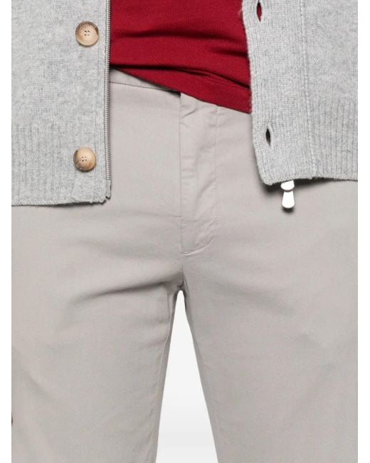 メンズ Incotex Elasticated-waist Trousers Gray