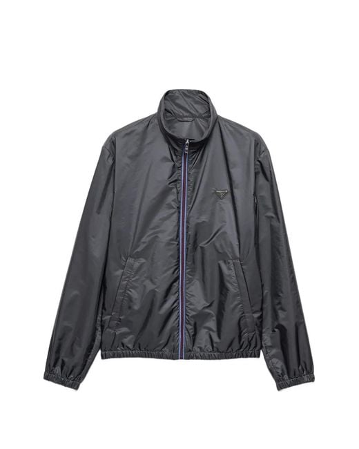 Prada Gray Re-Nylon Jacket for men
