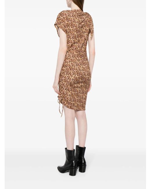 Isabel Marant Natural Asymmetrical Dress