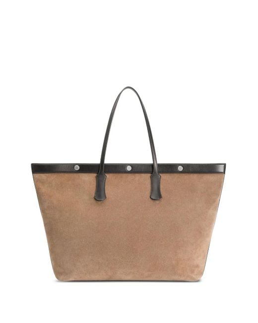 Dolce & Gabbana Brown Atene Suede Tote Bag for men