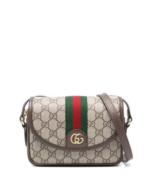 Gucci Brown Ophidia Gg Mini Bag