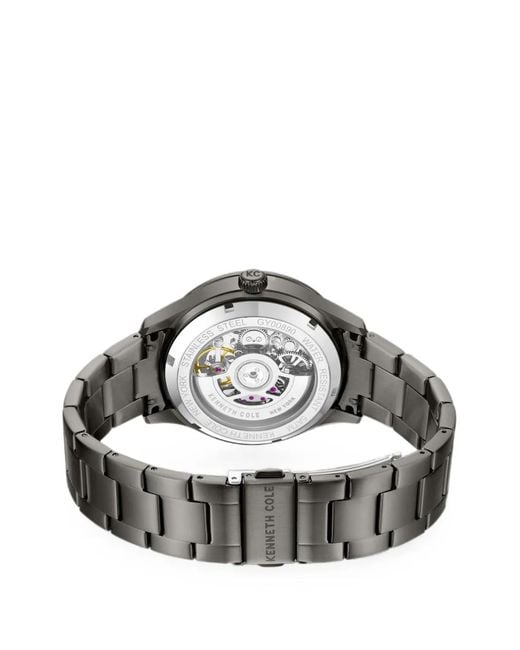 Kenneth Cole Gray Skeleton-Dial.5Mm Watch for men