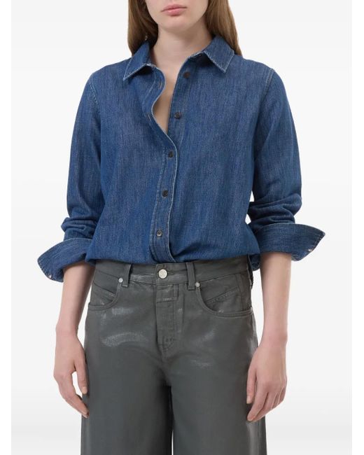 Closed Blue Denim Button-Up Shirt