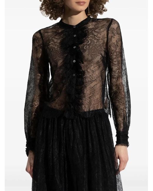 Ulla Johnson Black Cecile Blouse