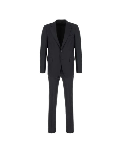 Colamarino Black Single-Breasted Suit (Set Of Two) for men