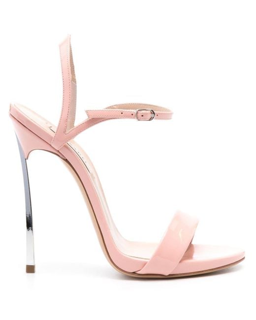 Casadei Pink Blade V Celebrity 115mm Sandals