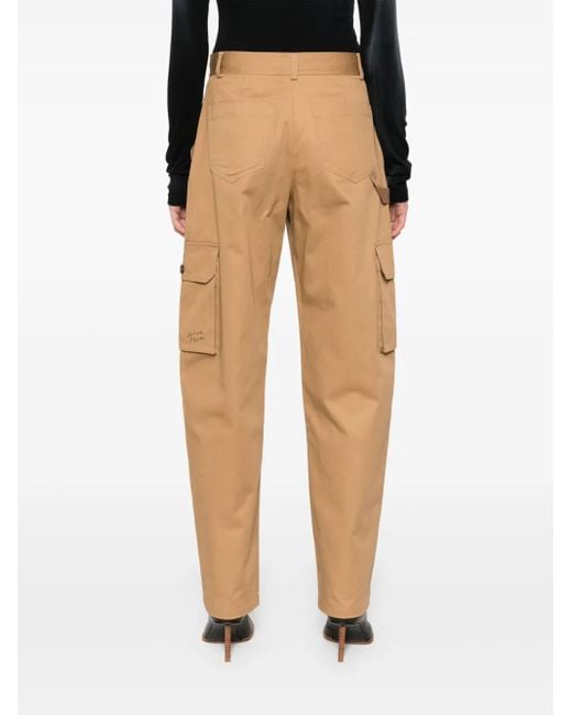 Pantalon Chino À Logo Brodé Maison Kitsuné en coloris Natural