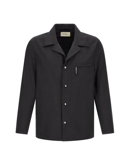 Second/Layer Black Fairmont Safari Shirt for men