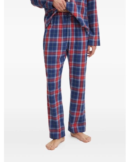 Gant Blue Checked Pyjama Set for men