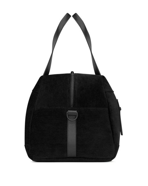 Saint Laurent Black Large Logo-print Duffle Bag