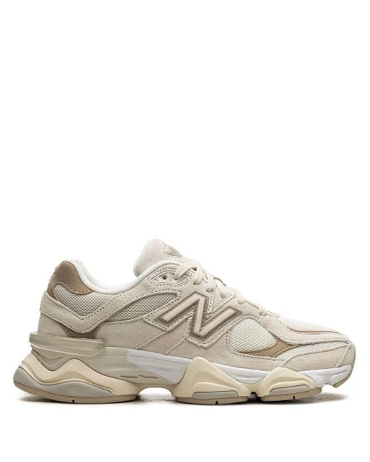 New Balance White 9060 "mushroom Brown" Sneakers for men