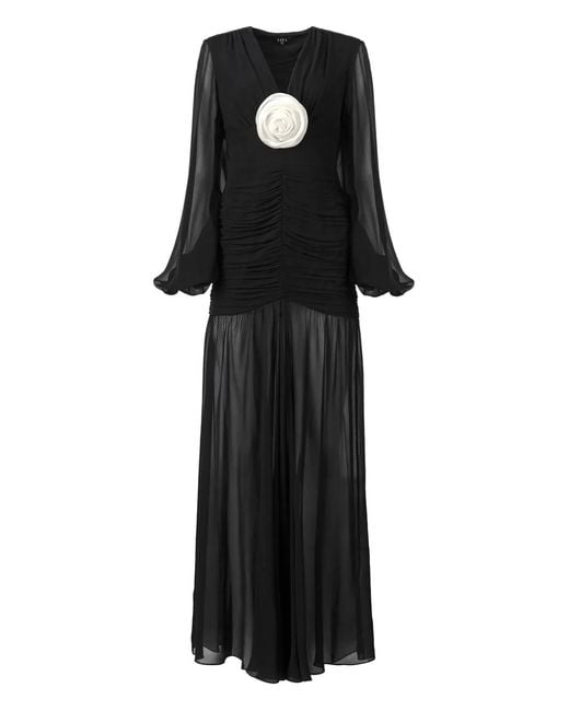 Lita Couture Black Fleur Maxi Dress