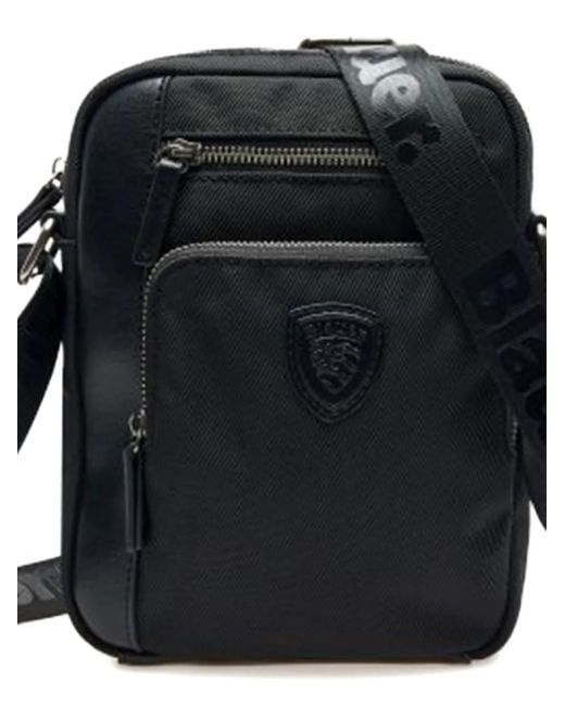 Blauer Black Logo-Appliqué Crossbody Bag
