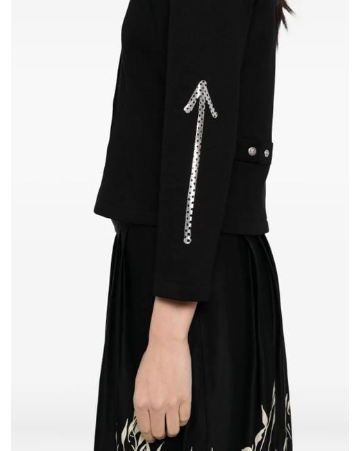 Agnes B. Black Arrow-Print Top