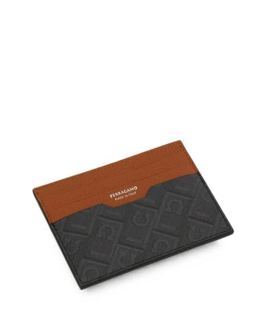 Ferragamo Monogram Pasjeshouder in het Brown voor heren