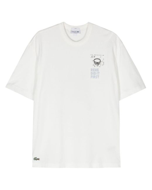 Lacoste René Did It First Tシャツ White