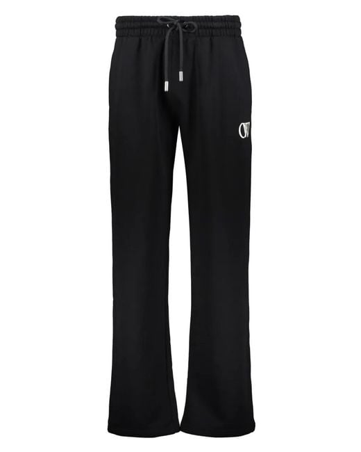 Off-White c/o Virgil Abloh Black Drawstring Tracks Pants for men