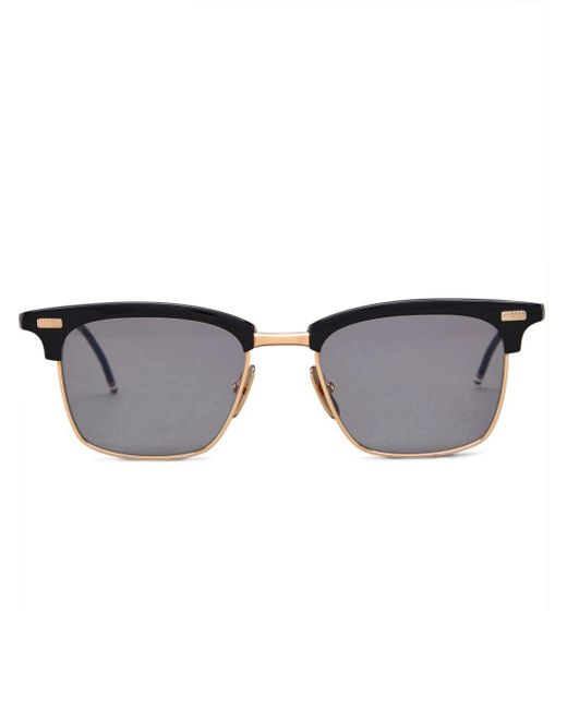 Thom Browne Multicolor Rectangle-frame Tinted Sunglasses