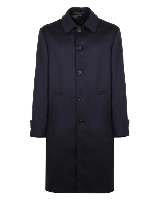Cappotto Monopetto di Montedoro in Blue da Uomo