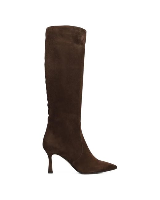 The Seller Brown Pointed-Toe Knee-High Boots