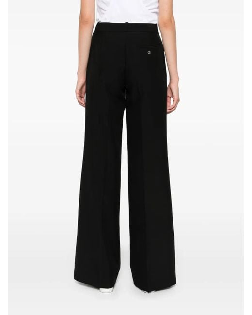 Coperni Black Pressed-Crease Wide-Leg Trousers