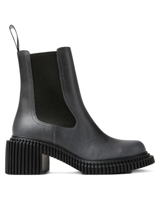 Camper Pix London レザー チェルシーブーツ Black
