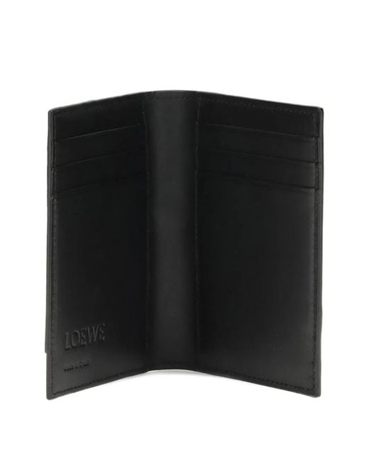 Loewe Black Puzzle Edge Bi-Fold Card Holder for men