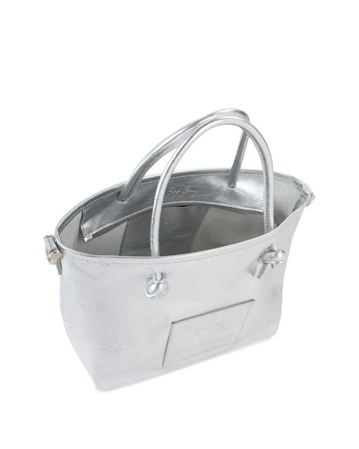 V73 Gray Sac À Main À Patch Logo