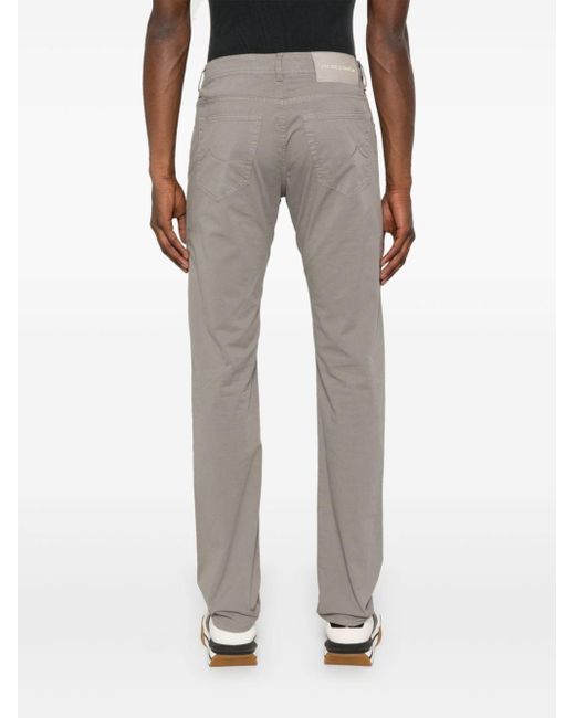 Jacob Cohen Gray Bard Slim-fit Trousers for men