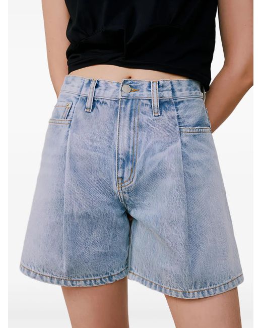 Hey Joanie Blue Pleated Fun Shorts