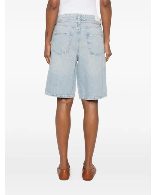 Marc O' Polo Blue Jonnda Tie-Fastening Denim Shorts