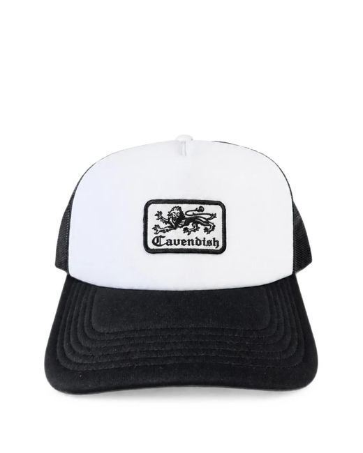 CAVENDISH® White Logo-Patch Mesh-Panel Cap
